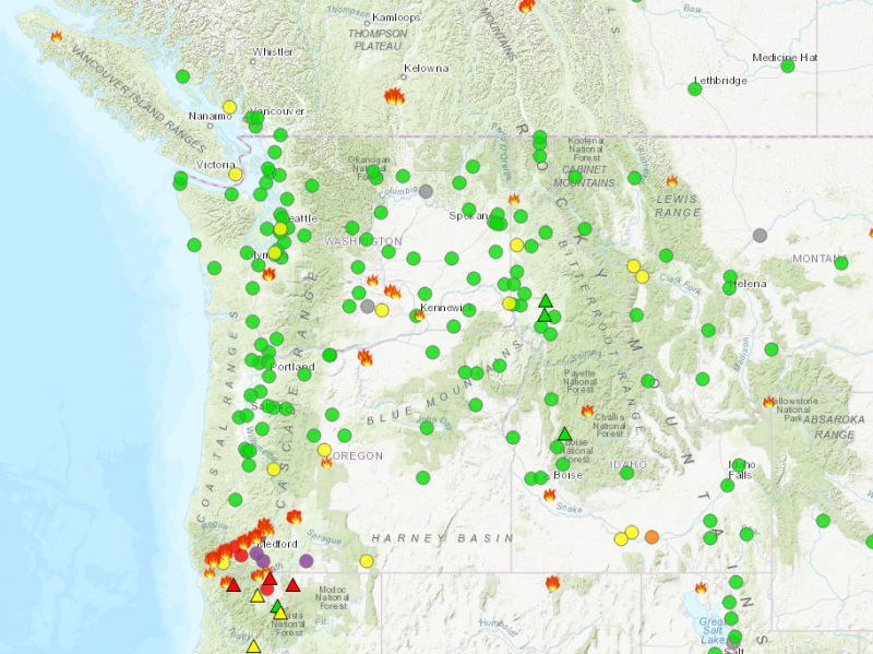 wildfire map washington state 2020 Current Fire Information Northwest Fire Science Consortium wildfire map washington state 2020