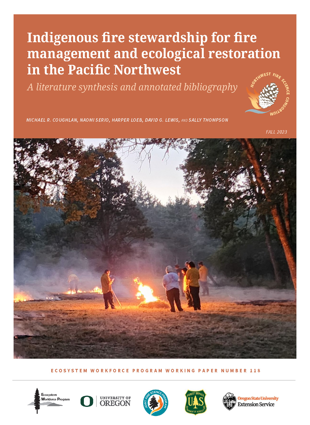 Image of cover of synthesis on Indigenous fire stewardship